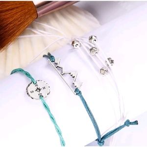 Adventure Awaits Trendy Bracelets mountain compass